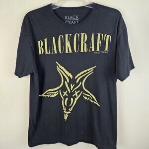 BlackCraft Cult Wrestling T-Shirt mens L Gothic Baphomet Satan Nirvana Parody